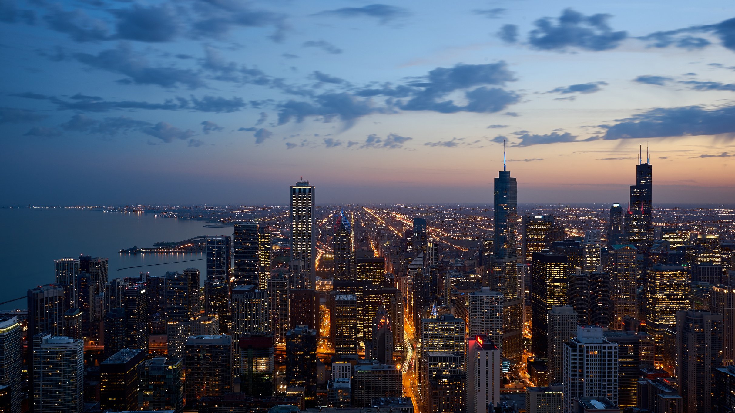 Cityscape at Dawn, usa